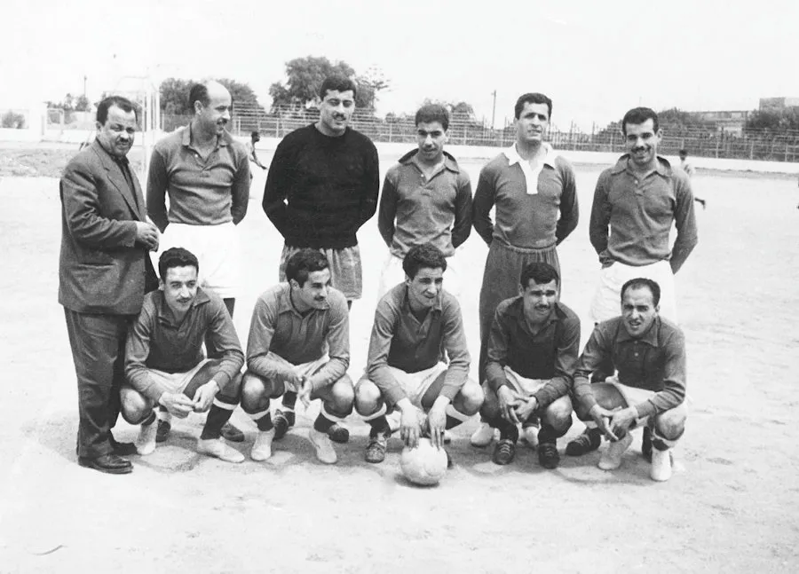Historic photograph of the FLN football team